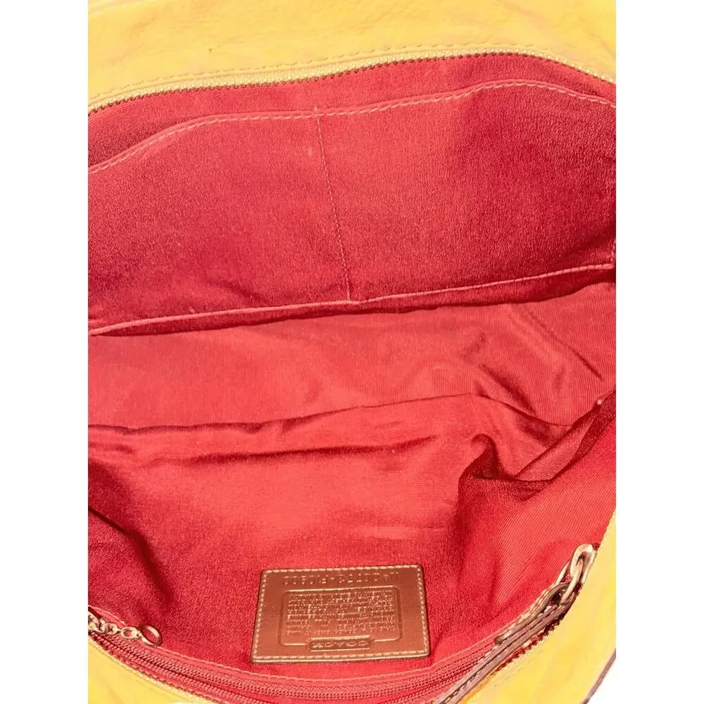 Coach Chelsea Nubuck Leather Soft Matte Tan Tote Shoulder Bag Purse F10900